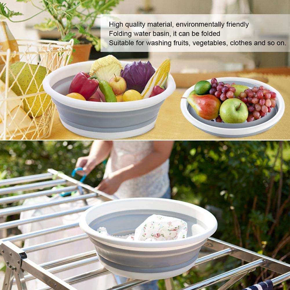 4087 Portable Folding Basin, Lightweight Wash Basin Folding Water Basin for Travel Washing Clothes Vegetables DeoDap 4087 Portable Folding Basin, Lightweight Wash Basin Folding Water Basin for Travel Washing Clothes Vegetables DeoDap
